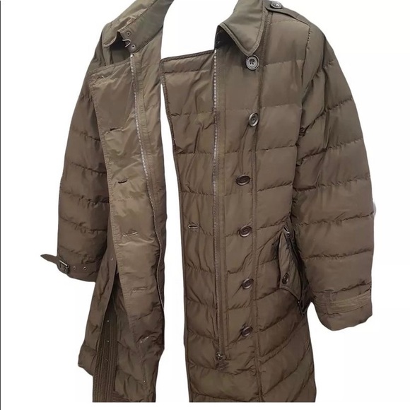 Green Burberry Brit Coat - Picture 4 of 9